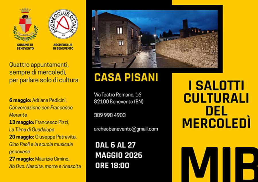CASA PISANI APPUNTAMENTI MAGGIO
